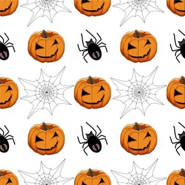 Illustration on theme big colored pattern Halloween Illustrazione stock