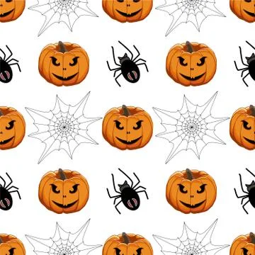 Illustration on theme big colored pattern Halloween Stock Illustration
