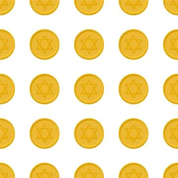 Illustration on theme big colored pattern coin Stock Illustration