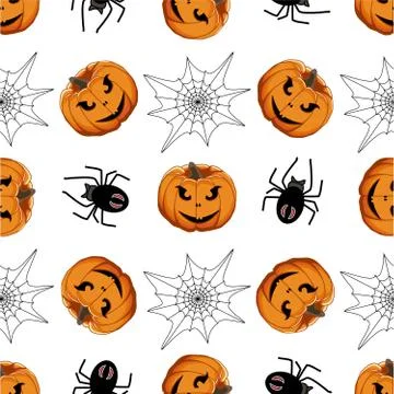 Illustration on theme big colored pattern Halloween Stock Illustration