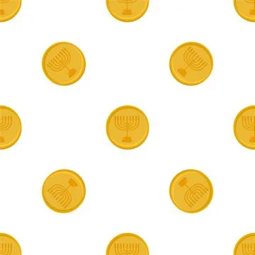 Illustration on theme big colored pattern coin Stock Illustration