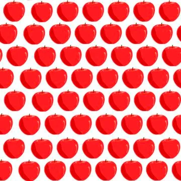 Illustration on theme big colored seamless apple pattern Illustrazione stock