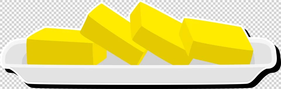 Illustration on theme big colored set different types creamy butter Stock Illustration