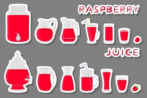 Illustration on theme big kit different types glassware Illustrazione stock