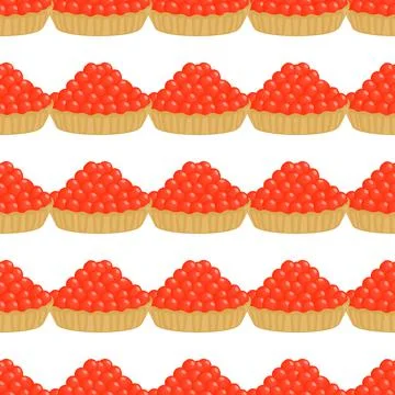 Illustration on theme big pattern identical types fish caviar Stockillustratie