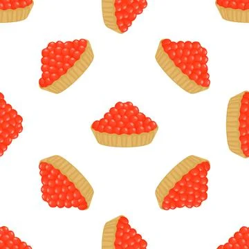 Illustration on theme big pattern identical types fish caviar Stock Illustration