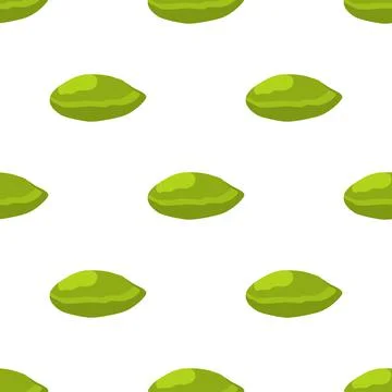 Illustration on theme big pattern identical types pistachio Illustrazione stock
