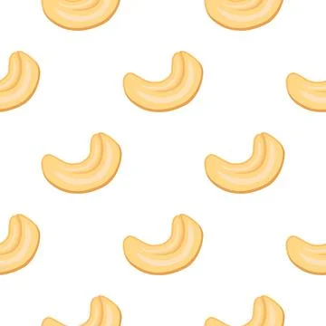 Illustration on theme big pattern identical types cashew Stock Illustration