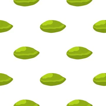Illustration on theme big pattern identical types pistachio Illustrazione stock