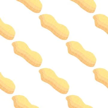 Illustration on theme big pattern identical types peanut Stock Illustration