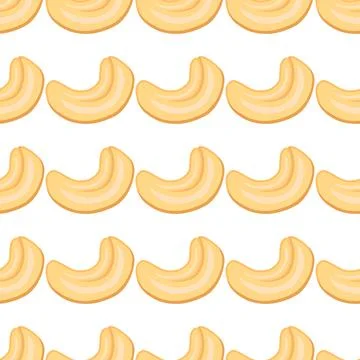 Illustration on theme big pattern identical types cashew Stock Illustration