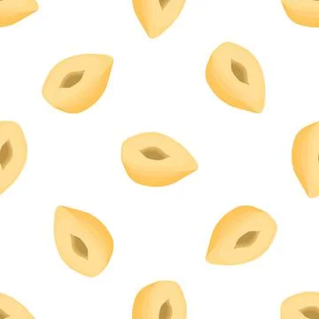 Illustration on theme big pattern identical types hazelnut Stock Illustration