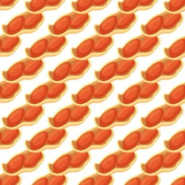 Illustration on theme big pattern identical types peanut Stock Illustration