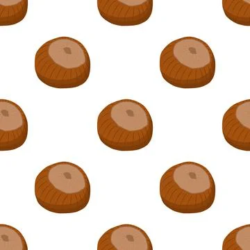 Illustration on theme big pattern identical types hazelnut Stock Illustration