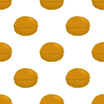 Illustration on theme big pattern identical types walnut Illustrazione stock