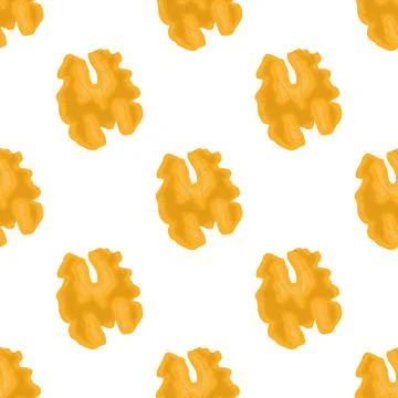 Illustration on theme big pattern identical types walnut Stock Illustration