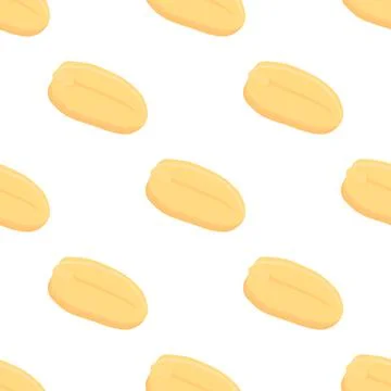 Illustration on theme big pattern identical types peanut Stock Illustration