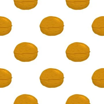 Illustration on theme big pattern identical types walnut Stock Illustration