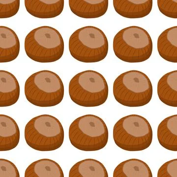 Illustration on theme big pattern identical types hazelnut Stock Illustration