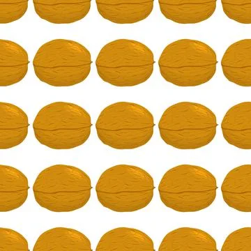 Illustration on theme big pattern identical types walnut Illustrazione stock