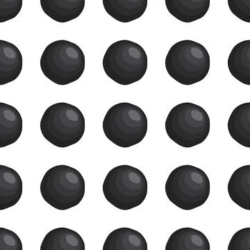 Illustration on theme big pattern identical types fish caviar Stock Illustration