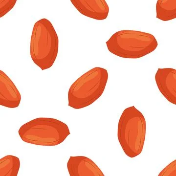 Illustration on theme big pattern identical types peanut Stock Illustration