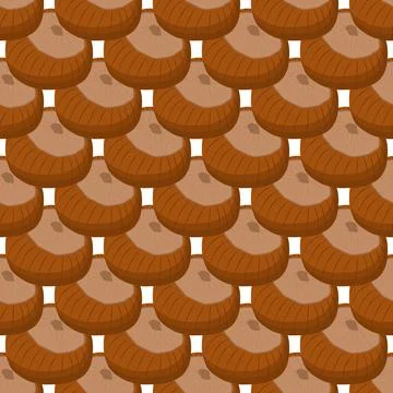 Illustration on theme big pattern identical types hazelnut Stock Illustration