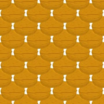 Illustration on theme big pattern identical types walnut Illustrazione stock