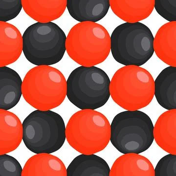 Illustration on theme big pattern identical types fish caviar Stock Illustration