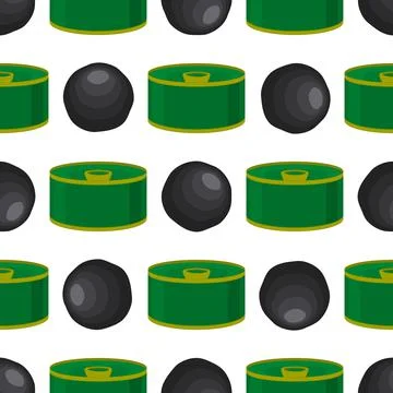 Illustration on theme big pattern identical types fish caviar Illustrazione stock