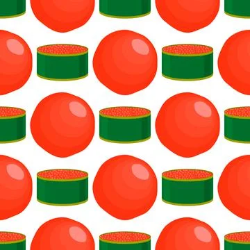 Illustration on theme big pattern identical types fish caviar Stockillustratie