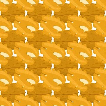 Illustration on theme big pattern identical types walnut Stock Illustration