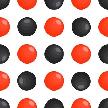 Illustration on theme big pattern identical types fish caviar Stock Illustration