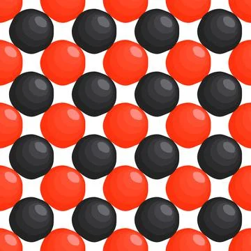 Illustration on theme big pattern identical types fish caviar Stock Illustration