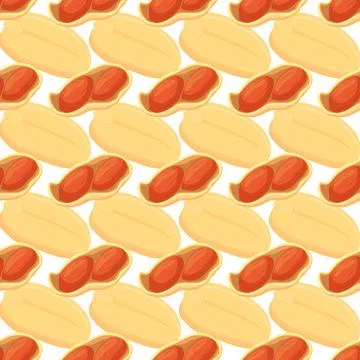 Illustration on theme big pattern identical types peanut Stock Illustration