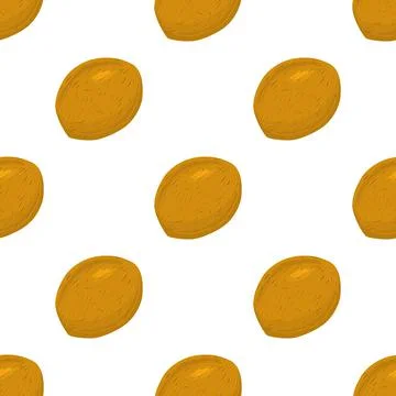 Illustration on theme big pattern identical types walnut Illustrazione stock