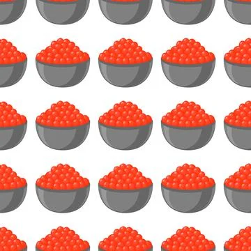 Illustration on theme big pattern identical types fish caviar Stock Illustration