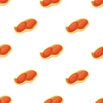 Illustration on theme big pattern identical types peanut イラスト素材