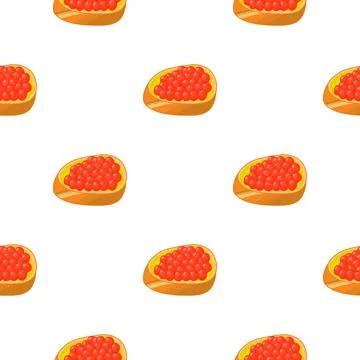 Illustration on theme big pattern identical types fish caviar Stock Illustration