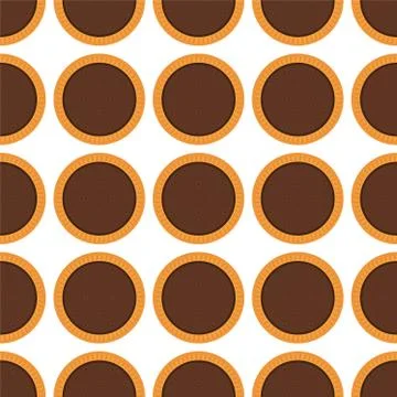 Illustration on theme big set identical biscuit, kit colorful pastry cookie 스톡 일러스트