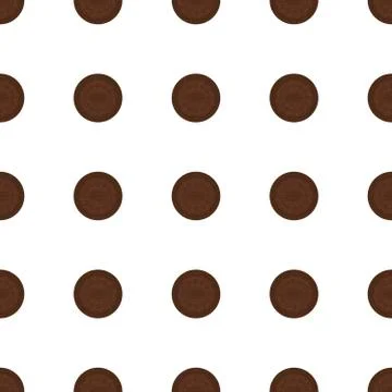 Illustration on theme big set identical biscuit, kit colorful pastry cookie Stock Illustration