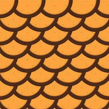 Illustration on theme big set identical biscuit, kit colorful pastry cookie Stock Illustration