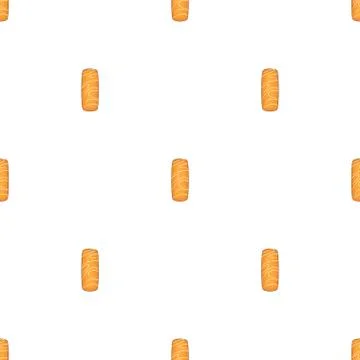Illustration on theme big set identical biscuit, kit colorful pastry cookie Stock Illustration