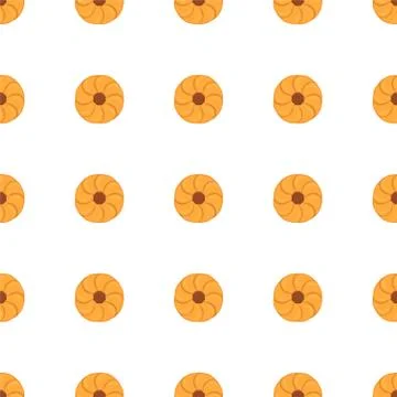 Illustration on theme big set identical biscuit, kit colorful pastry cookie イラスト素材