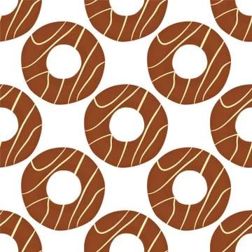 Illustration on theme big set identical biscuit, kit colorful pastry cookie イラスト素材
