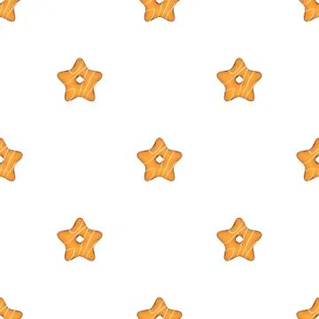 Illustration on theme big set identical biscuit, kit colorful pastry cookie Stock Illustration