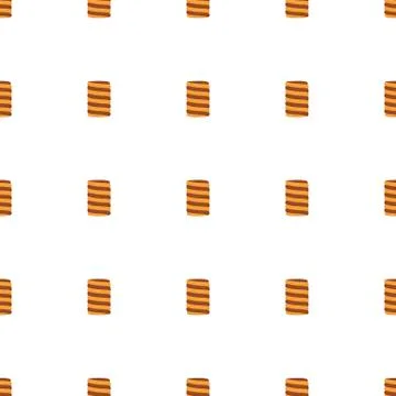 Illustration on theme big set identical biscuit, kit colorful pastry cookie Illustrazione stock