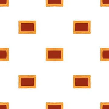 Illustration on theme big set identical biscuit, kit colorful pastry cookie Stockillustratie