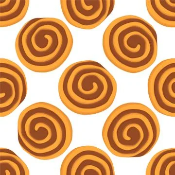 Illustration on theme big set identical biscuit, kit colorful pastry cookie Illustrazione stock