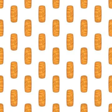 Illustration on theme big set identical biscuit, kit colorful pastry cookie Illustrazione stock
